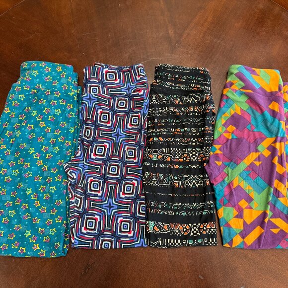 LuLaRoe Buttery Soft Leggings NEW Size OS — 4 FUN Patterns - Picture 6 of 10